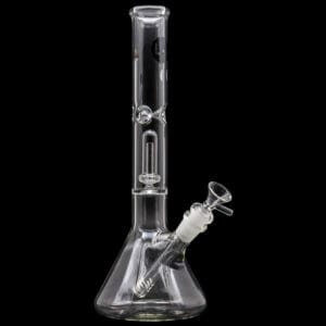 "Champ" Single or Double Showerhead Perc Beaker Bong