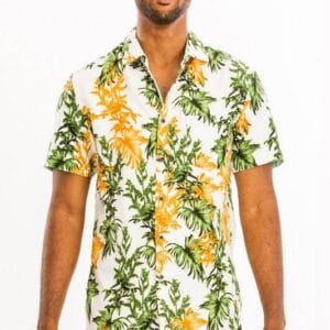 Weiv Mens Print Hawaiian Shirt