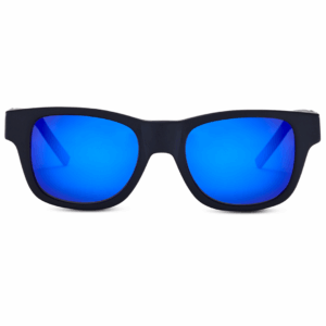 HAZE - Polarized Matte Black Frame - Blue Mirror Lenses