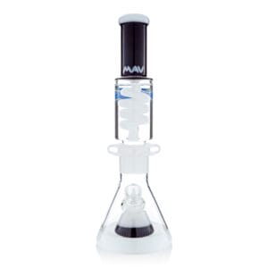 Black and White Slitted Pyramid Beaker Freezable Coil System