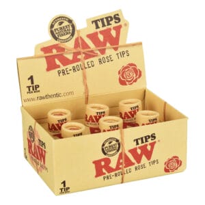 6PC DISPLAY - RAW Pre-Rolled Rose Tip