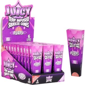 Juicy Terp Infused Squeeze Cones | Purps | 30pk Display