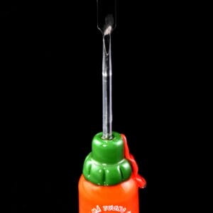 US-Made Sriracha Glass Dabber – 5″