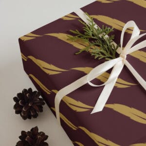 Premium wrapping paper sheets - Red / Gold