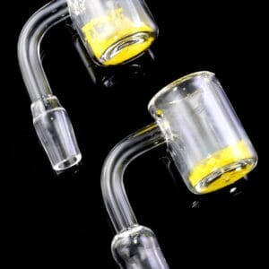 Quartz 14.5 mm Male 90° Thermochromic Banger – Domeless