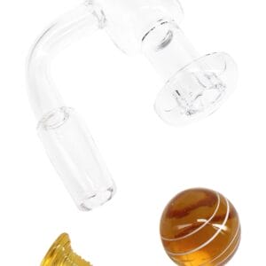 Quartz Male Terp Slurper Banger “Screw Set” – 2 mm – Marble & Pillar