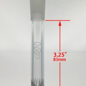 TAG - 18/14MM Closed End Rounded Super Slit Showerhead Downstem