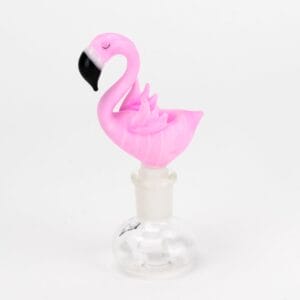 Empire Glassworks Frosted Pink Flamingo Bowl Piece