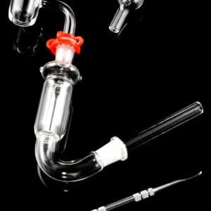 Glass Curved Dab Straw Kit “Curve-It” – 10 mm – 4″