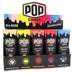 Pop Cones 2.0 1¼ Pre-Rolled Cones – 6/Pack – 25-Count Display – Assorted