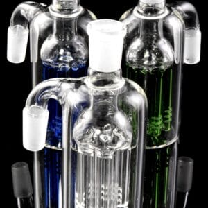 Glass Ash Catcher – 14.5 mm Male to Female 90° – 6-Arm Tree Perc – 4½″