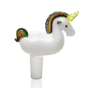 Empire Glassworks “Unicorn” Glass Bowl – UV Reactive – 14.5 mm Male – US-Made