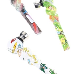 Ceramic Hand Pipe with Metal Bowl “Kiln Classic” – Assorted Colors