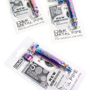 Metal Skeleton Hand Pipe “Bone Ranger” – 3″ – Gift Set with 5 Screens