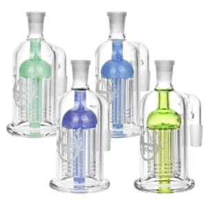 Pulsar 8 Arm Ash Catcher - 14mm Male / Colors Vary