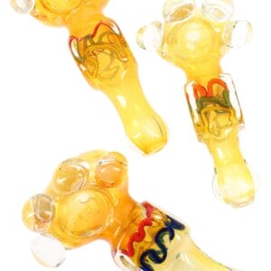 Color Changing Squiggle-Striped Cube Spoon “Marble Paw” – 5″ – Assorted Colors