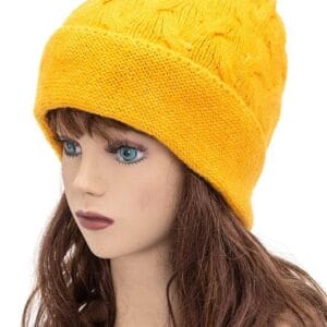 Wool Blend Slouchy Fit Cuffed Beanie