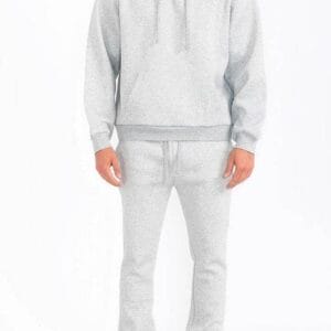 Mens Solid Fleece Flare Stacked SET