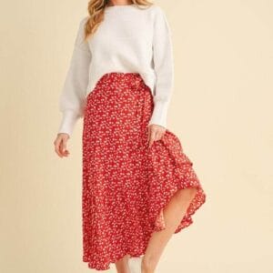 Berti Floral Wrap Skirt