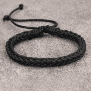 Men Solid Braided Bracelet