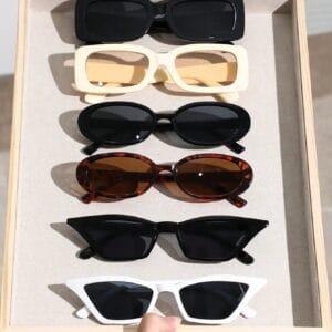 6PCS Unisex Geometric Plastic Frame Boho Sunglasses